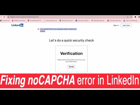 Linkedin Captcha Not Working For New Account