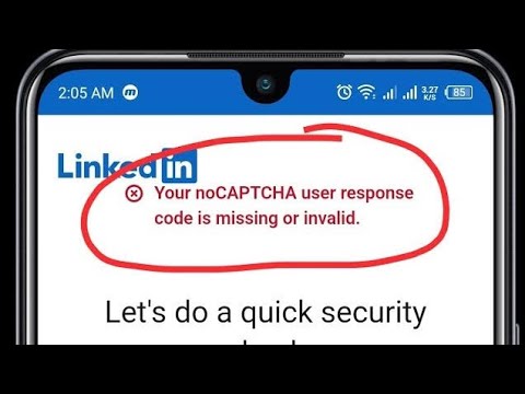 linkedin captcha not working for new account 2